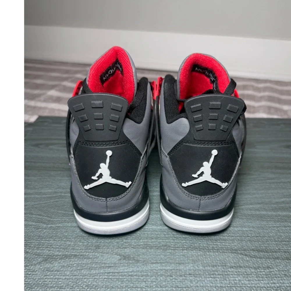 Jordan 4 Retro Infrared Dark Grey Black Cement Mens Size 13 DH6927-061